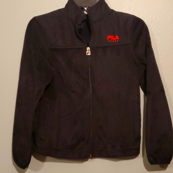 ☆HOST PICK☆  Fila Sport jacket size M 10-12 black - Picture 1 of 8